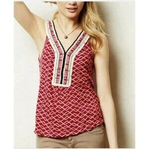 Anthropologie Akemi Kin Tank Top Vela Pink Boho